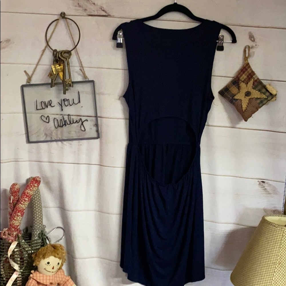 Delia’s; Navy; MIDI Shift dress; L - Picture 2 of 8